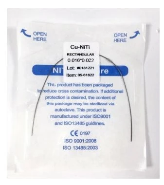 Дуги облицовочные Cu - NiTi (U/L)